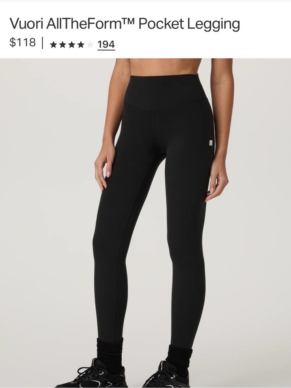 Vuori AllTheForm pocket legging